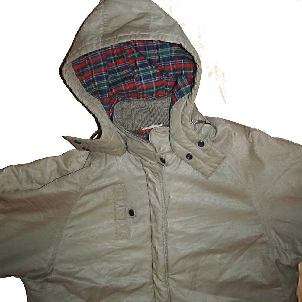 John Weitz Safari Jacket Sz 8 Vtg X600 Hood - Picture 5 of 11